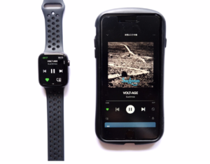 Apple Watch Series 4（GPSモデル）で音楽再生・早送りができる画像