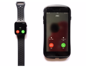 Apple Watch Series 4（GPSモデル）で受話ができる画像