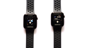 Apple Watch Series 4（GPSモデル）で時計盤を自分で選んでいる画像